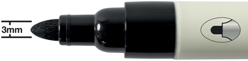 Whiteboardmarker Nobo ronde punt 3mm zwart-22