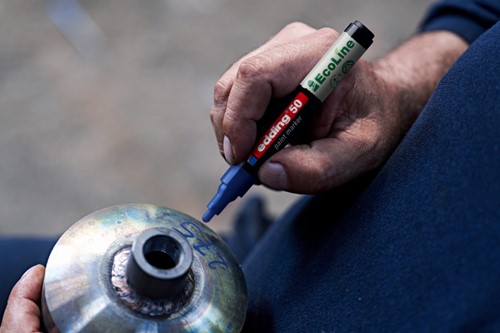 Paintmarker edding 50 EcoLine op waterbasis 2-3mm blauw-3