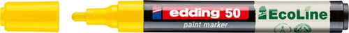 Paintmarker edding 50 EcoLine op waterbasis 2-3mm geel