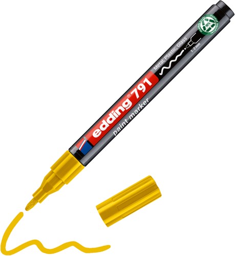 Paintmarker edding 791 PCR op alcoholbasis 1-2mm geel-2