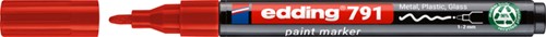 Paintmarker edding 791 PCR op alcoholbasis 1-2mm rood