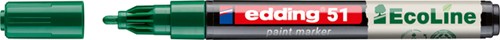 Paintmarker edding 51 EcoLine op waterbasis 1-2mm groen