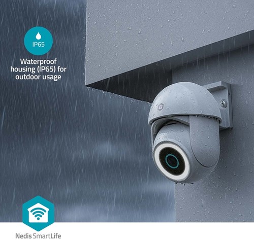 Beveiligingscamera Nedis Smartlife Wifi buiten 3MP Full HD 1296p wit-4
