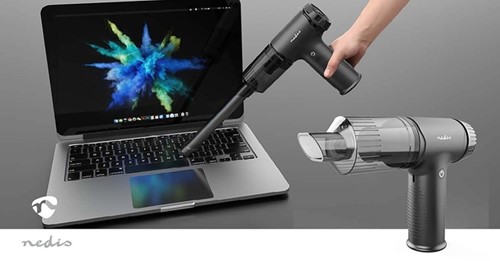 Handstofzuiger / luchtblazer Nedis 90W oplaadbaar zwart-6