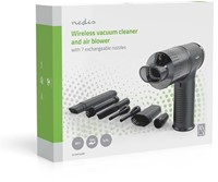 Handstofzuiger / luchtblazer Nedis 90W oplaadbaar zwart-3