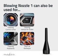 Handstofzuiger / luchtblazer Nedis 90W oplaadbaar zwart-2