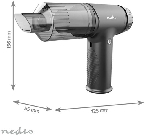 Handstofzuiger / luchtblazer Nedis 90W oplaadbaar zwart-5