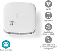 Rookmelder Nedis Smartlife Wifi 10 jaar sensor wit-3