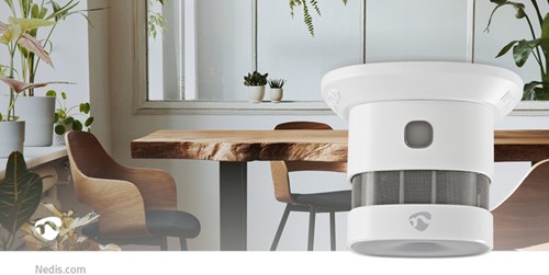 Rookmelder Nedis Smartlife Zigbee 3.0 Wifi 10 jaar sensor wit-6