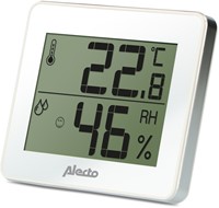 Thermometer hygrometer Alecto WS-55 wit - zilver