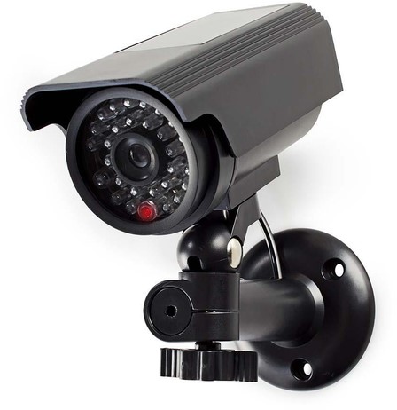 Dummy beveiligingscamera Nedis bullet solar buiten grijs-2