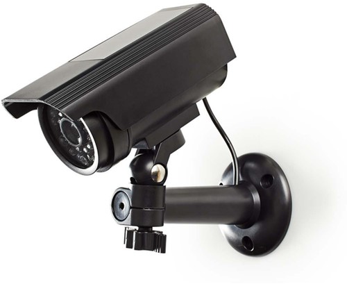 Dummy beveiligingscamera Nedis bullet solar buiten grijs-1