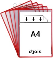 Zichtpanelenframe hangend Tarifold A4 rood 5 stuks-2