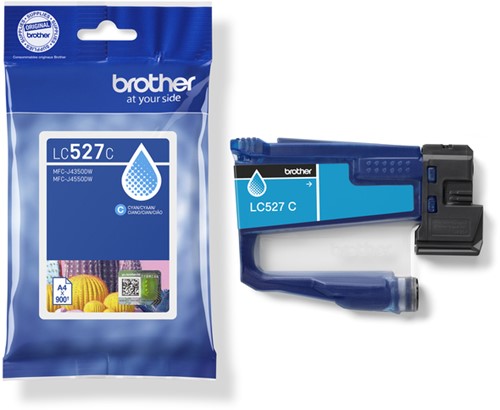Inktcartridge Brother LC-527C blauw-3
