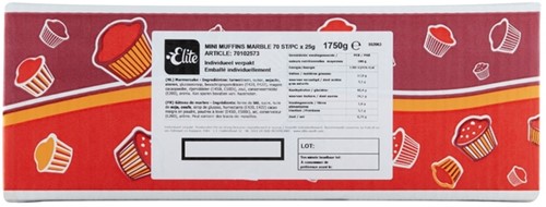 Muffins Elite mini marble 70 stuks-2