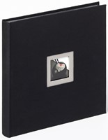 Fotoalbum walther design Black & White 30x30cm 25vel zwart