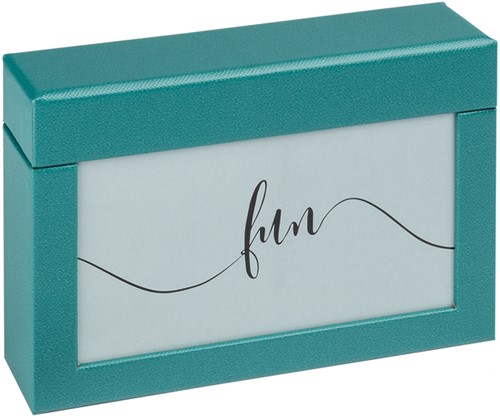 Fotobox walther design Fun 10x15cm 100 foto's petrol groen