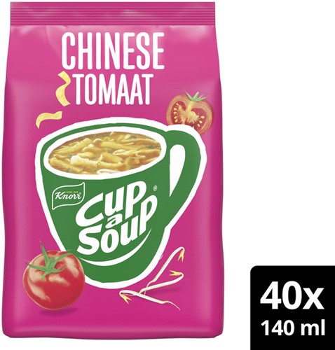 Cup-a-Soup Knorr machinezak Chinese tomaat 140ml