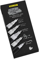 Acrylmarker Online lettering 5 breedtes zilver