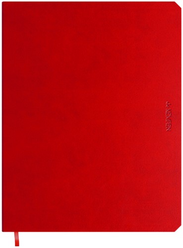 Notitieboek de KEMPEN Poppy 171x220mm lijn 192 pagina's  90gr rood