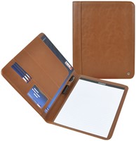 Schrijfmap DESQ A4 kunstleder bruin