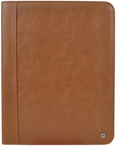 Schrijfmap DESQ A4 kunstleder bruin-2
