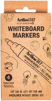 Whiteboardmarker Artline 517 Dry Safe Eco rond medium ass 4 stuks-2