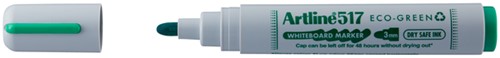 Whiteboardmarker Artline 517 Dry Safe Eco rond medium groen