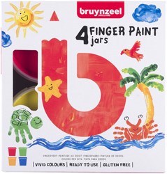 Vingerverf Bruynzeel Kids set à 4 kleuren
