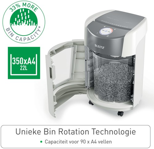 Papiervernietiger Leitz IQ OptiMax 350 Small Office P5 snippers 2x15mm-5