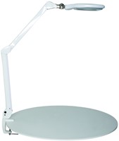Loeplamp MAUL Crystal LED dimbaar tafelklem lens 234 cm2 wit