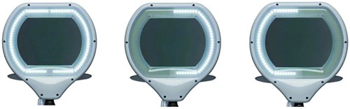 Loeplamp MAUL Crystal LED dimbaar tafelklem lens 234 cm2 wit-5