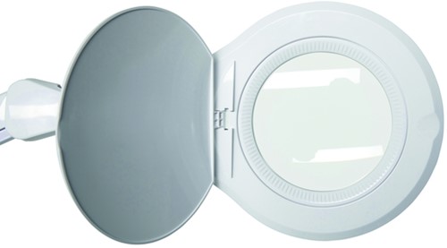 Loeplamp MAUL Source LED dimbaar met tafelklem lens 126 cm2 wit-1