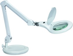 Loeplamp MAUL Makro LED met voet lens 144 cm2 wit