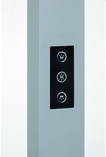 Vloerlamp MAUL Sirius LED beweging- daglichtsensor dimbaar zilver-1