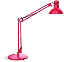 Bureaulamp MAUL Study op voet incl.LED E27 lamp rood