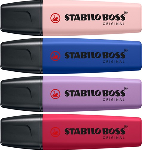 Markeerstift STABILO Boss Wildflower assorti 4 stuks-10