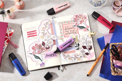 Markeerstift STABILO Boss Wildflower display groot assorti-2