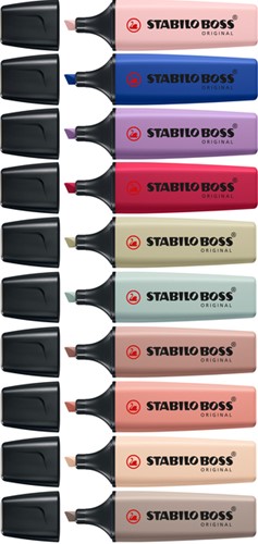 Markeerstift STABILO Boss Wildflower & Nature Colors ass deskset 10st-10
