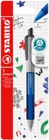 Balpen STABILO pointball colorful medium blauw blister à 1 stuk