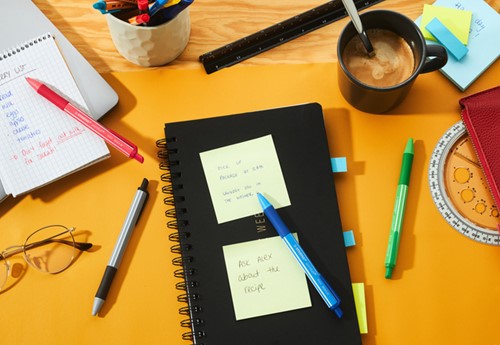 Balpen STABILO pointball colorful medium blauw blister à 1 stuk-1