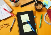 Balpen STABILO pointball colorful medium blauw blister à 2 stuks-1