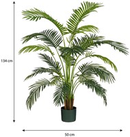 Kunstplant Mica Areca palm in pot groen waterproof-2