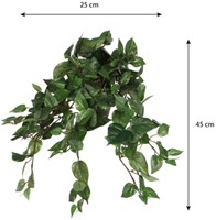 Kunstplant Mica Scindapsus hangend groen Ø25 45cm-1