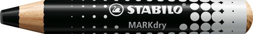 Whiteboardpotlood STABILO MARKdry incl 2 slijpers zwart classpack 30st-3