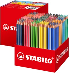 Kleurpotloden STABILO 203 Trio dik assorti classpack à 300 stuks