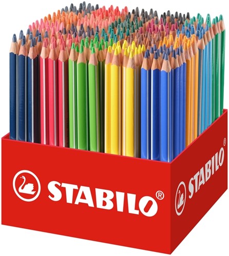 Kleurpotloden STABILO 203 Trio dik assorti classpack à 300 stuks-2