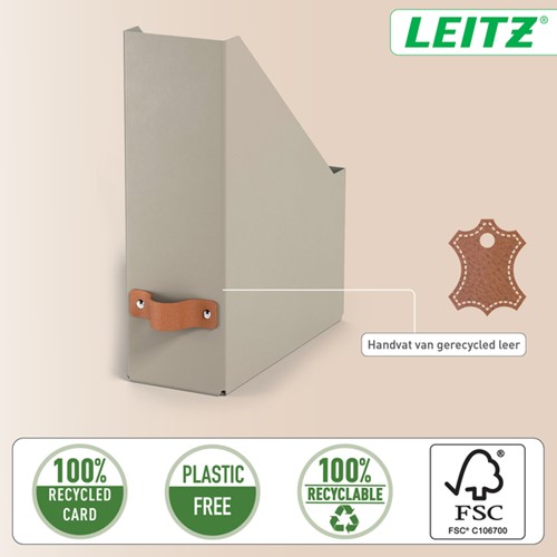 Tijdschriftencassette Leitz Puro set van 2 beige-3