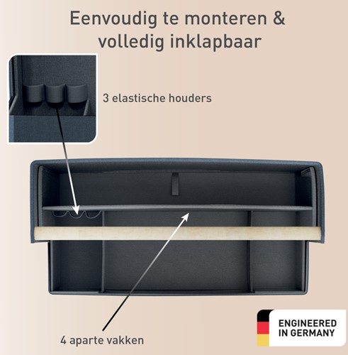 Bureau organizer Leitz draagbaar gestoffeerd donkergrijs-2