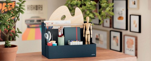 Bureau organizer Leitz draagbaar gestoffeerd donkergrijs-5